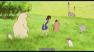 貓王秘書向小春展示貓王國的城堡