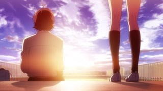 少女鼓起勇气 向少年搭话