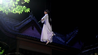 李菲兒吊威亞