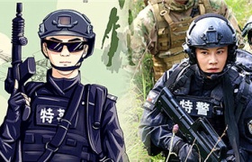 【特警力量】资讯-青春漫画海报成正能量标志