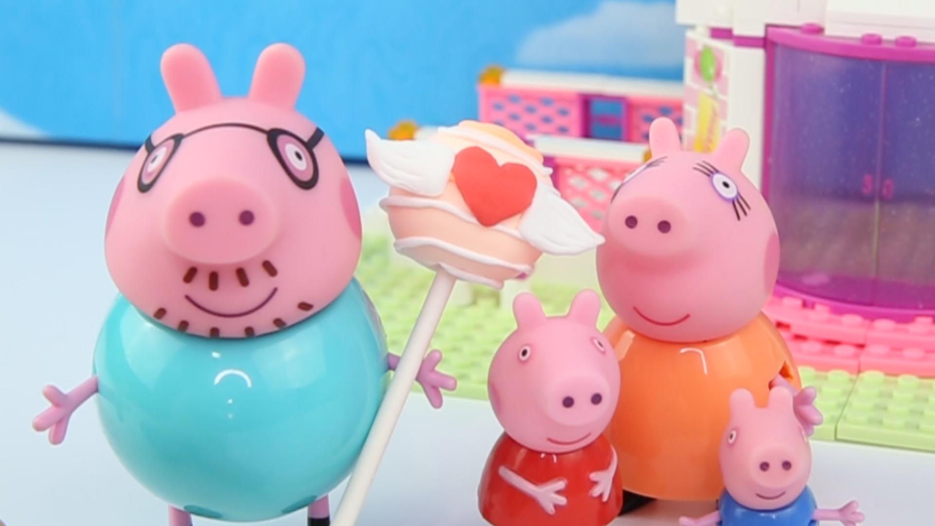 小猪佩奇买棒棒糖看医生动画游戏