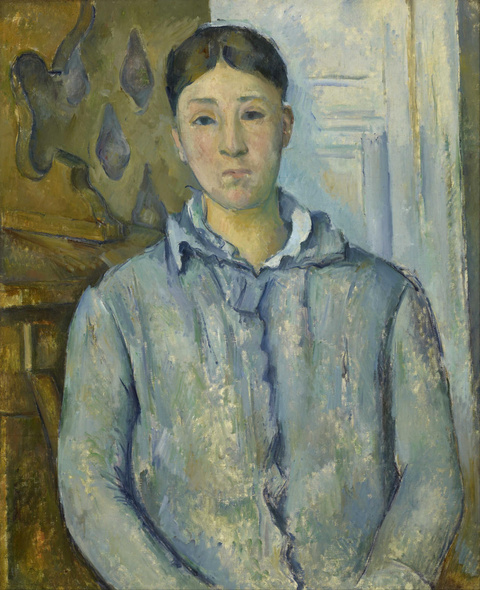 保罗·塞尚-Madame Cézanne in Blue 第1页