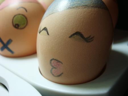 鸡蛋壳画简单可爱图片
