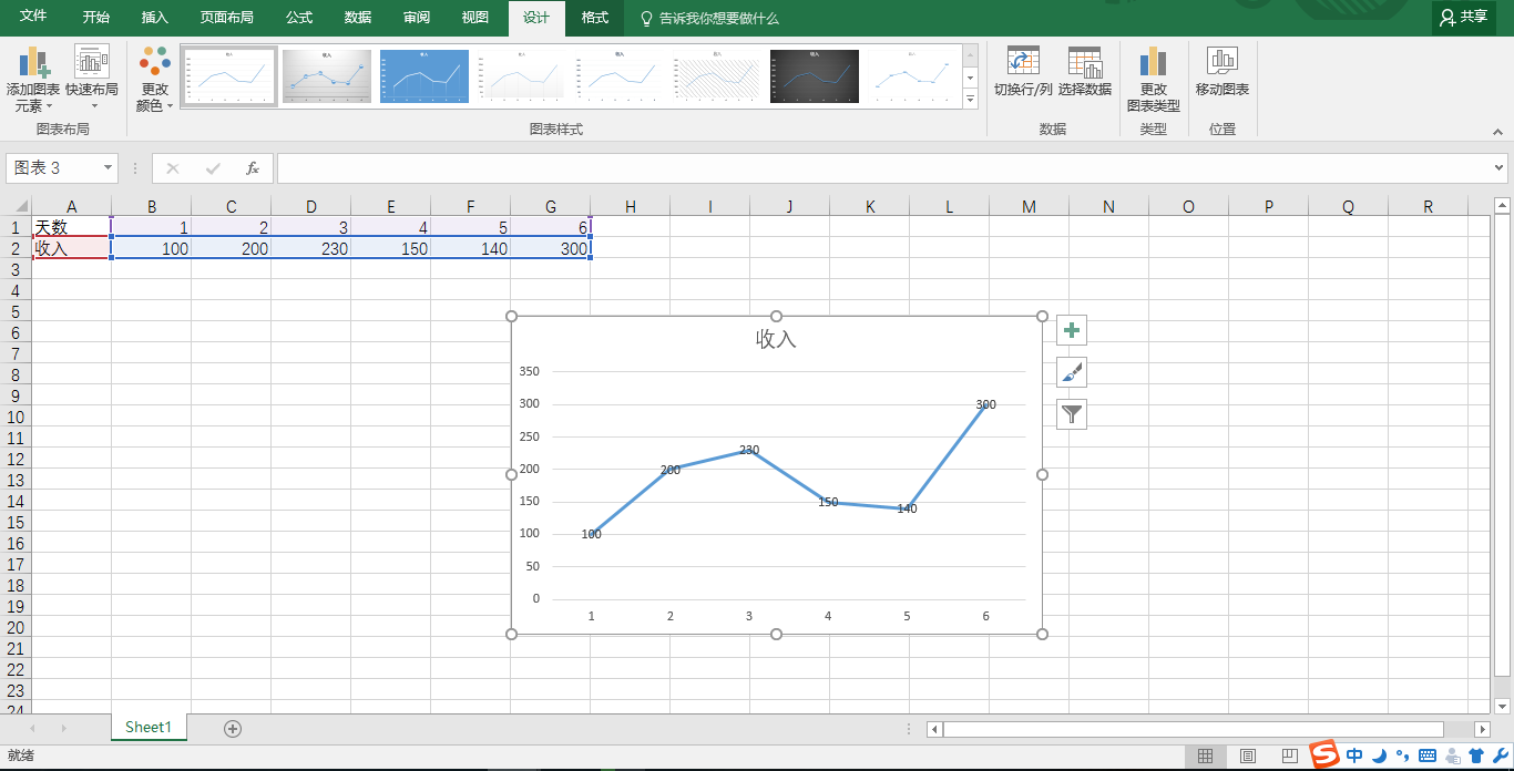 excel2016怎么制作折线图