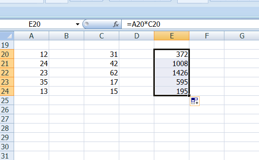 excel2007乘积公式如何应用