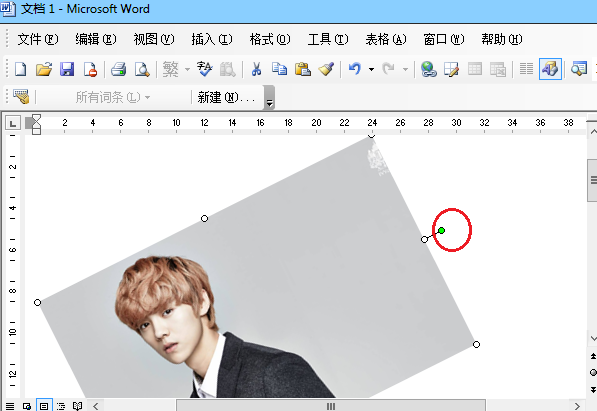 word2003如何讓圖片旋轉(zhuǎn)