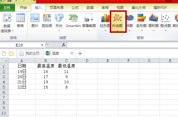 excel怎么制作折线图 excel2010如何制作折线图