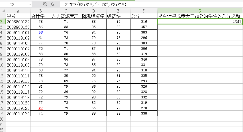 Excel如何進(jìn)行條件求和