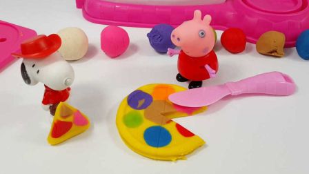 小猪佩奇制作七色披萨 粉红猪小妹过家家玩具  16