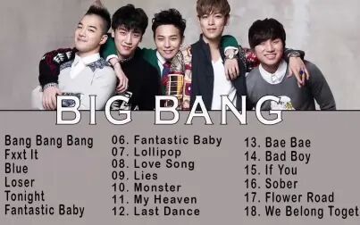 [图]BIG BANG 18首歌曲盘点