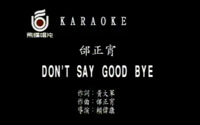 [图]邰正宵 - Don’t Say GoodBye(MTV)_国语