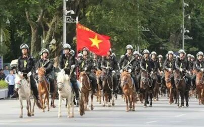 [图]越南机动警察骑兵队亮相!就是这小矮马...