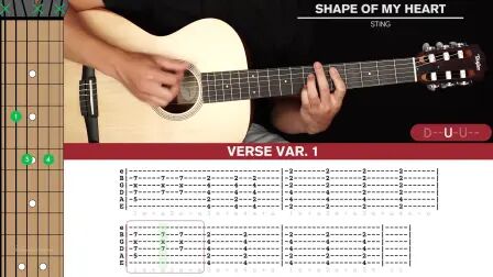 [图]Shape Of My Heart Guitar Cover Sting |Tabs + Chords|