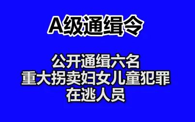 [图]公安部发布A级通缉令 公开通缉六名重大拐卖妇女儿童犯罪在逃人员