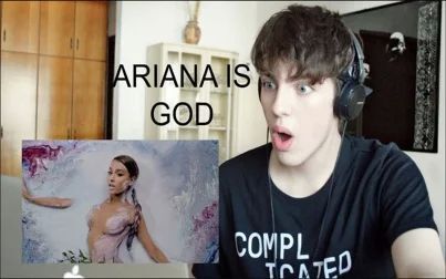 [图]【小帅哥Kai】A妹Ariana Grande - God is a woman 观看反应+翻唱