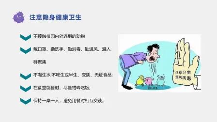 [图]开学疫情教育PPT课件