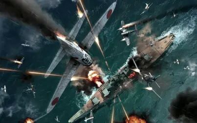 [图]珍贵影像 冲绳岛战役 美帝舰队恶战神风特攻队