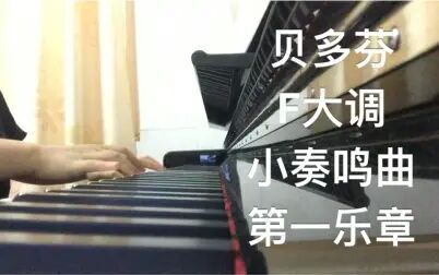 [图]贝多芬F大调小奏鸣曲第一乐章业余版