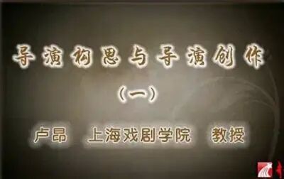 [图]上海戏剧学院 导演构思与导演创作 全9讲 主讲-卢昂 视频教程