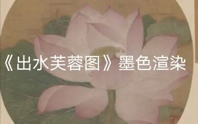 [图]《出水芙蓉图》临摹——墨色渲染