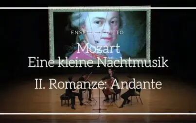 [图]弦乐四重奏 - 莫扎特 G大调小夜曲 第二乐章 Mozart:Eine kleine ...