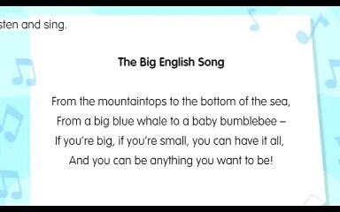 [图]The big English song!