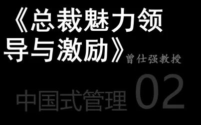 [图]中国式管理02《总裁魅力领导与激励》