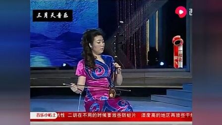 [图]民乐皇后宋飞二胡独奏《一枝花》,名家名曲,值得欣赏与珍藏