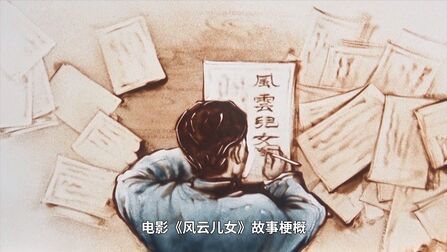 [图]...1935年初,左联常委之一的田汉完成了两万字的电影《风云儿女》...