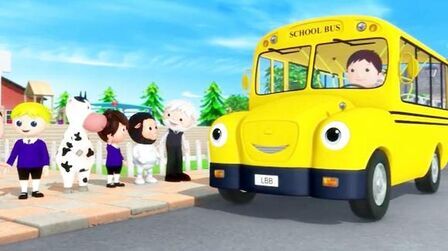 [图]幼儿英语 启蒙儿歌 《The Wheels on the Bus》校车版