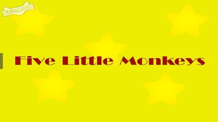 [图]超经典英文儿歌 Five Little Monkeys 五只小猴子