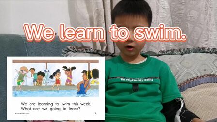 [图]英语启蒙#分级读物#RAZWe learn to swim.