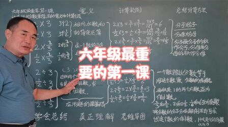 [图]六年级重要第一课@分数乘除法的意义和计算方法@六年级基础数学