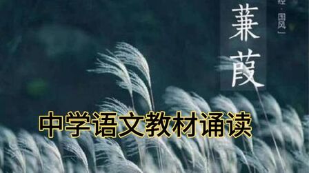 [图]中学语文教材诵读:《诗经·秦风·蒹葭》在水一方的永恒美学意蕴