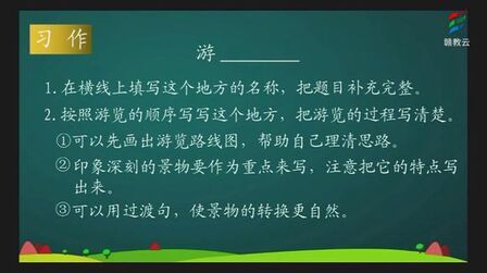 [图]四年级语文(部编版)《习作 游———》