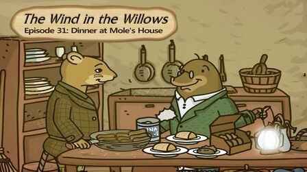 [图]031_The Wind in the Willows 31_Dinner at Mole's House