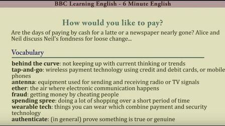 [图]【早间听力】BBC LEARNING ENGLISH:How would you like to pay