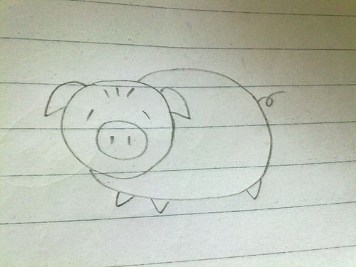 简单画动物之小猪