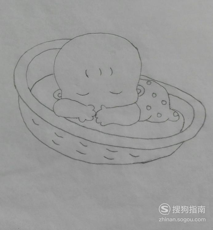 如何画小宝宝睡着了的简笔画优质首发