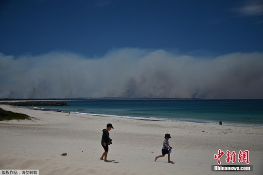 澳丛林大火致数千人撤离 浓烟在海面筑起“高墙” 第1页