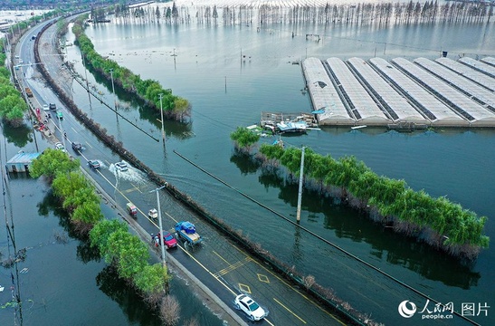 安徽庐江:国道G330水淹路段全部出水 第1页