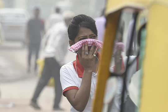 印度首都遭雾霾笼罩 空气污染严重 第1页