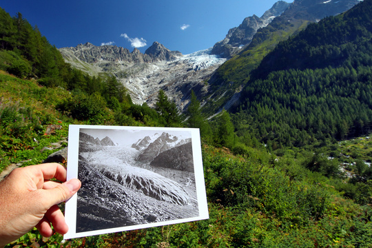 瑞士500多座冰川消失 新老图像对比鲜明 第1页