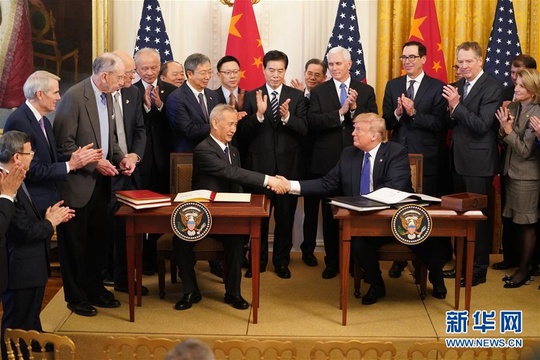 中美第一阶段经贸协议签署仪式在华盛顿举行(4) 第4页