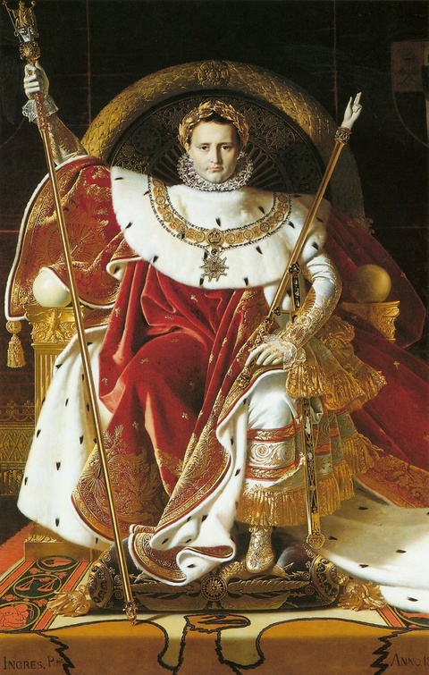 安格尔-Napoleon I on the Imperial Throne 第1页