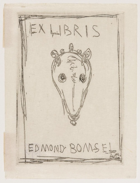 贾科梅蒂-Ex Libris Edmond Bomsel 第1页