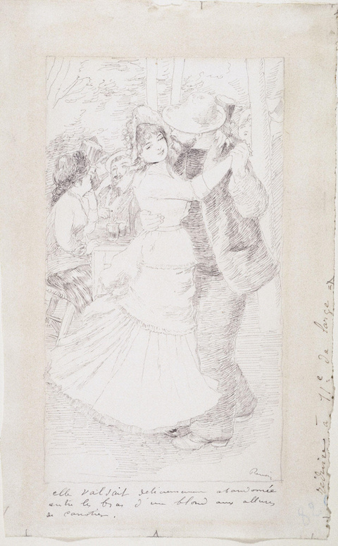 雷诺阿-Dancing Couple (Study for "Le Bal à Bougival") 第1页