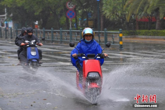 台风“沙德尔”携风雨影响海南(2) 第2页