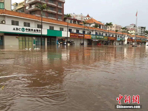 东兴遭遇特大暴雨一夜成海(2) 第2页