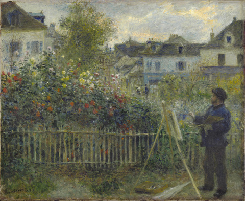 雷诺阿-Monet Painting in His Garden at Argenteuil 第1页